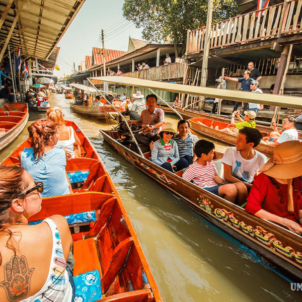 Mercado Flutuante de Damnoen Saduak